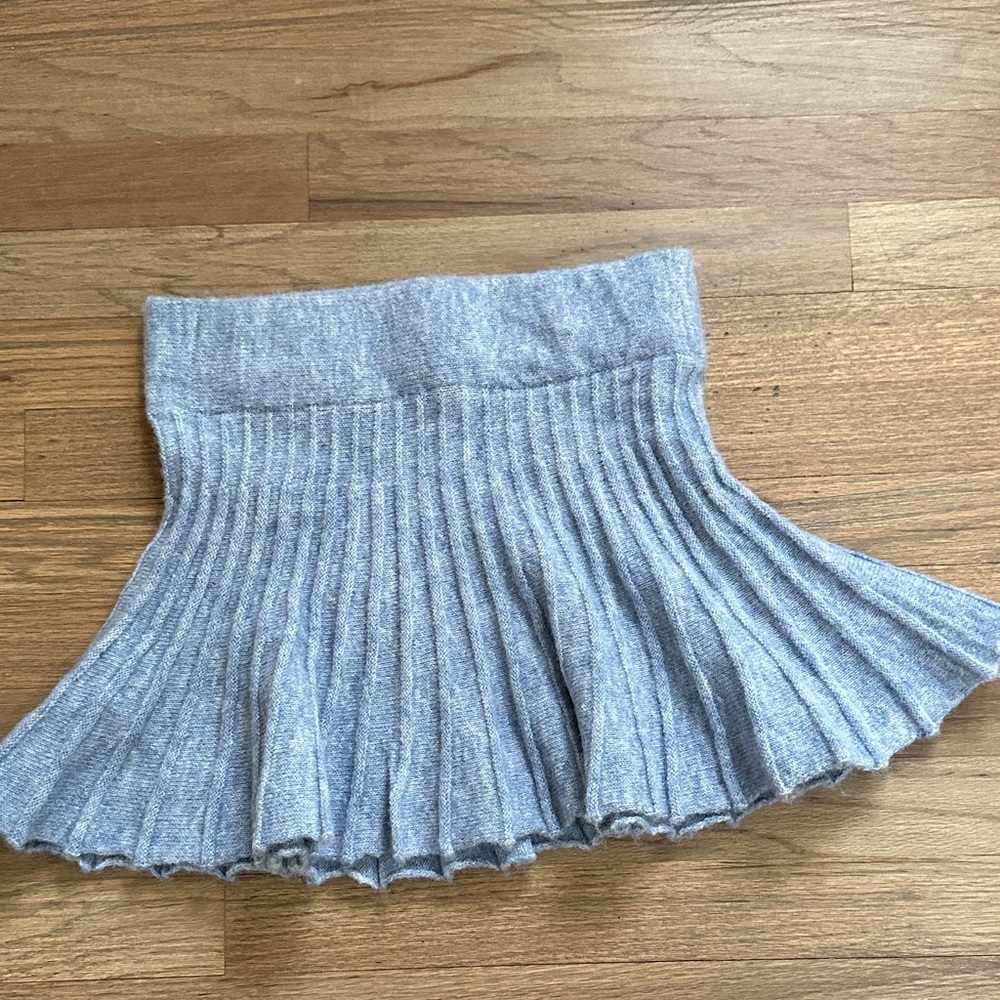 Emory Park Heather Baby Blue Pleated Skirt size small